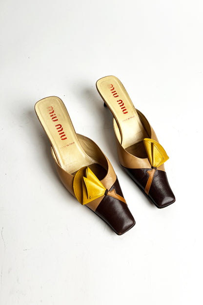 Vintage 90s Miu Miu Lily kitten heels