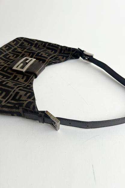 Vintage Fendi zucca print shoulder bag