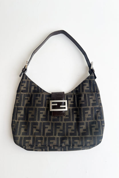 Vintage Fendi zucca print shoulder bag