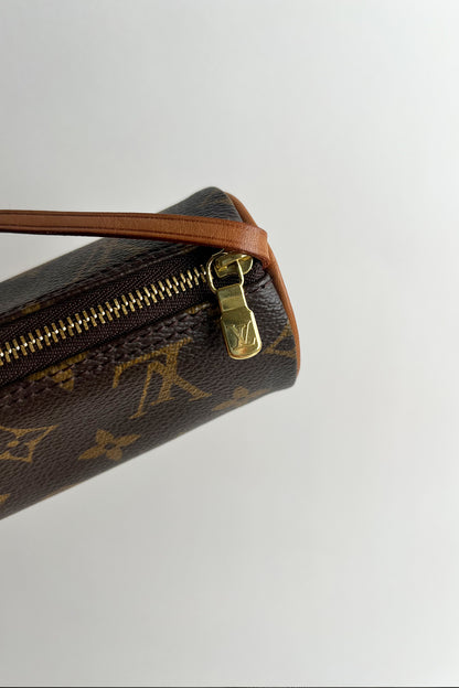 Vintage Louis Vuitton Brown Classic Monogram Mini Papillon Pochette