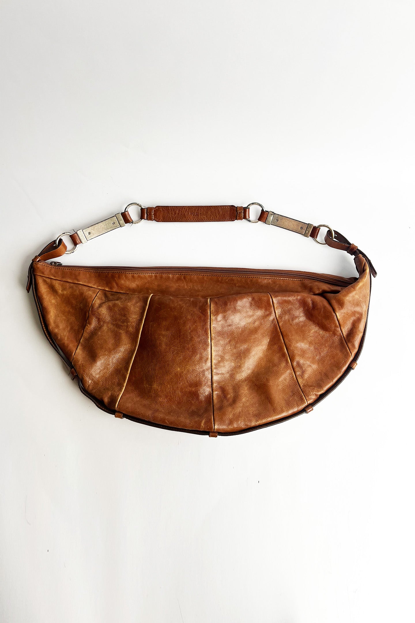 Vintage Rare 2000s Tom Ford YSL mombasa shoulder bag with metal hardware